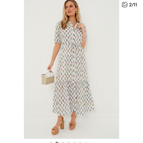 TUCKERNUCK Emerson Fry India Collection Mixed Bouquet Lucy Dress NWT L - Picture 2 of 10